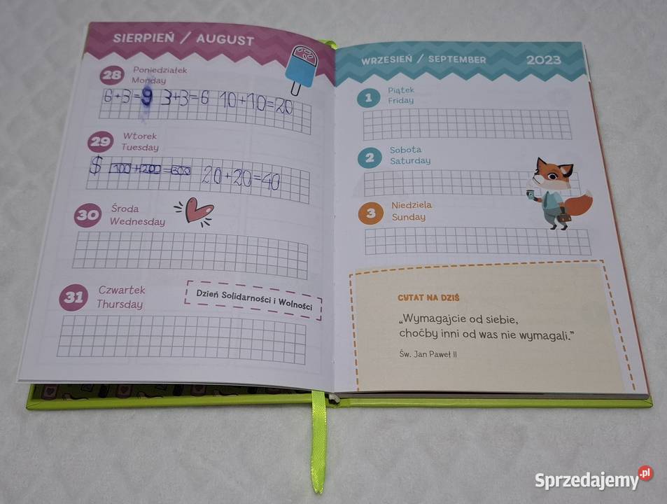 Kalendarz szkolny Lisek 20232024 145x207 śląskie sprzedam