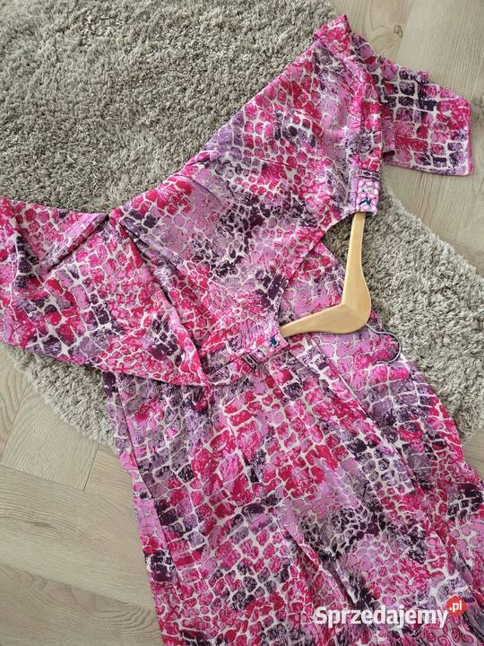 Sukienka maxi boho Rękaw nietoperz