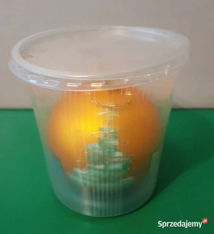 Bombka złota szklana na choinkę ozdoba ŚWIĘTA z Oborniki