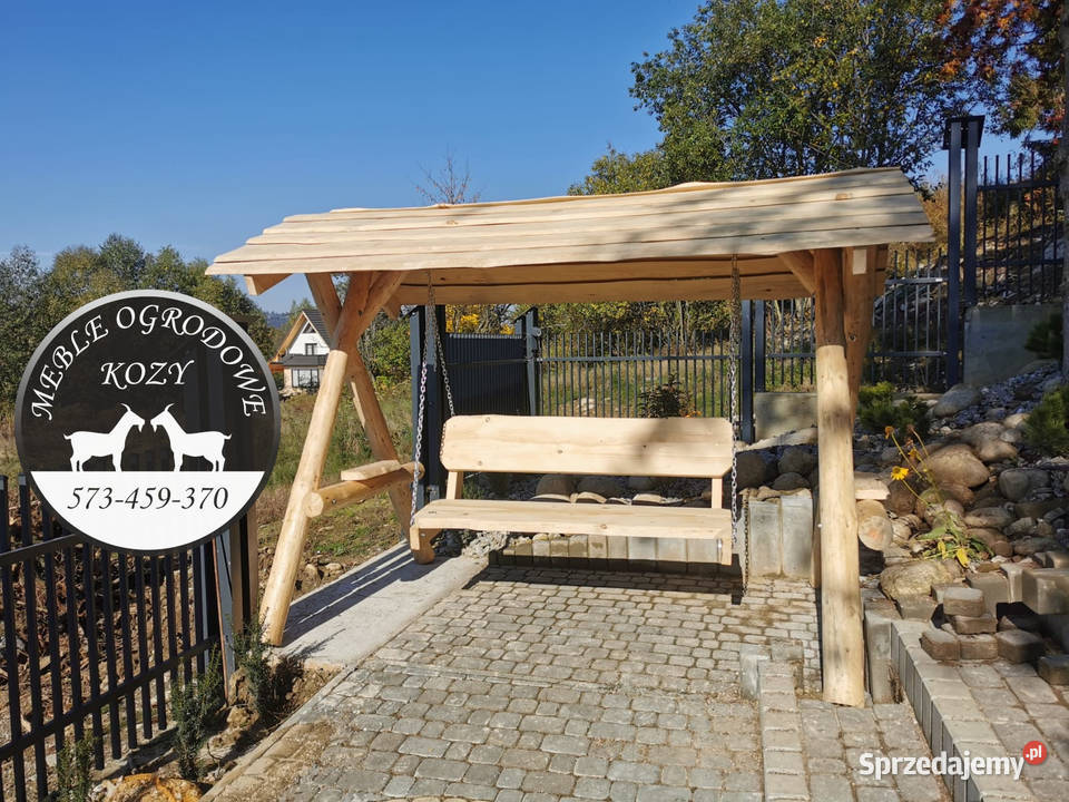 PROMOCJA Huśtawka ogrodowa z grubych bali plac Rzeszów