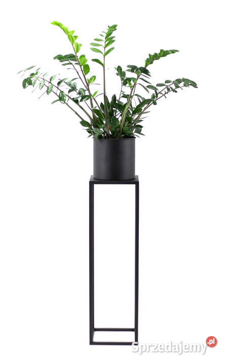 Kwietnik Metalowy Stojak METALLO 80 czarny LOFT mazowieckie Sobienie-Jeziory