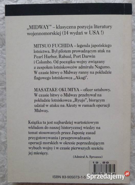 Midway Mitsuo Fuchida Masatake Okumiya Warszawa