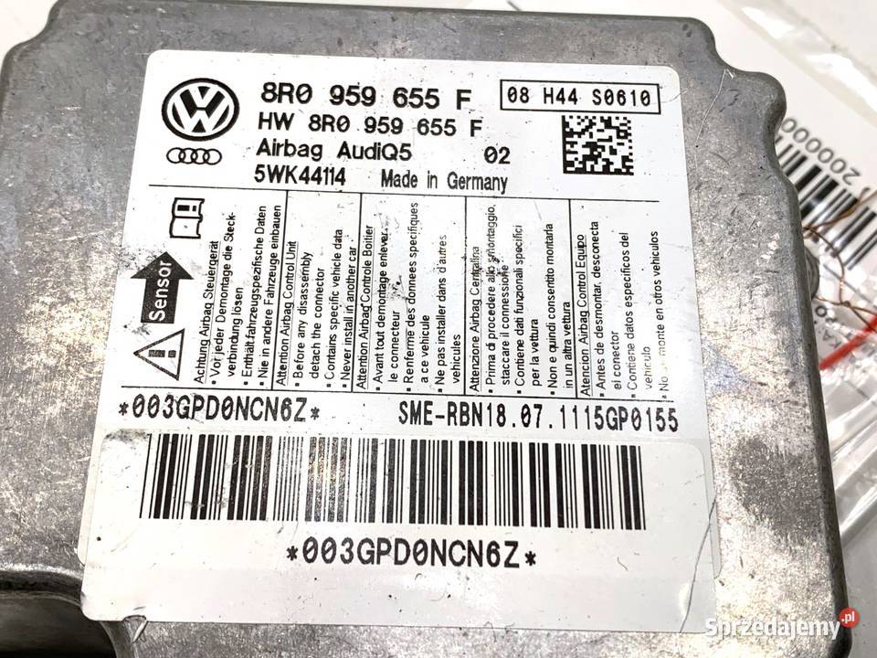 SENSOR AIRBAG AUDI Q5 8R 8R0959655F 0817 CZUJNIK