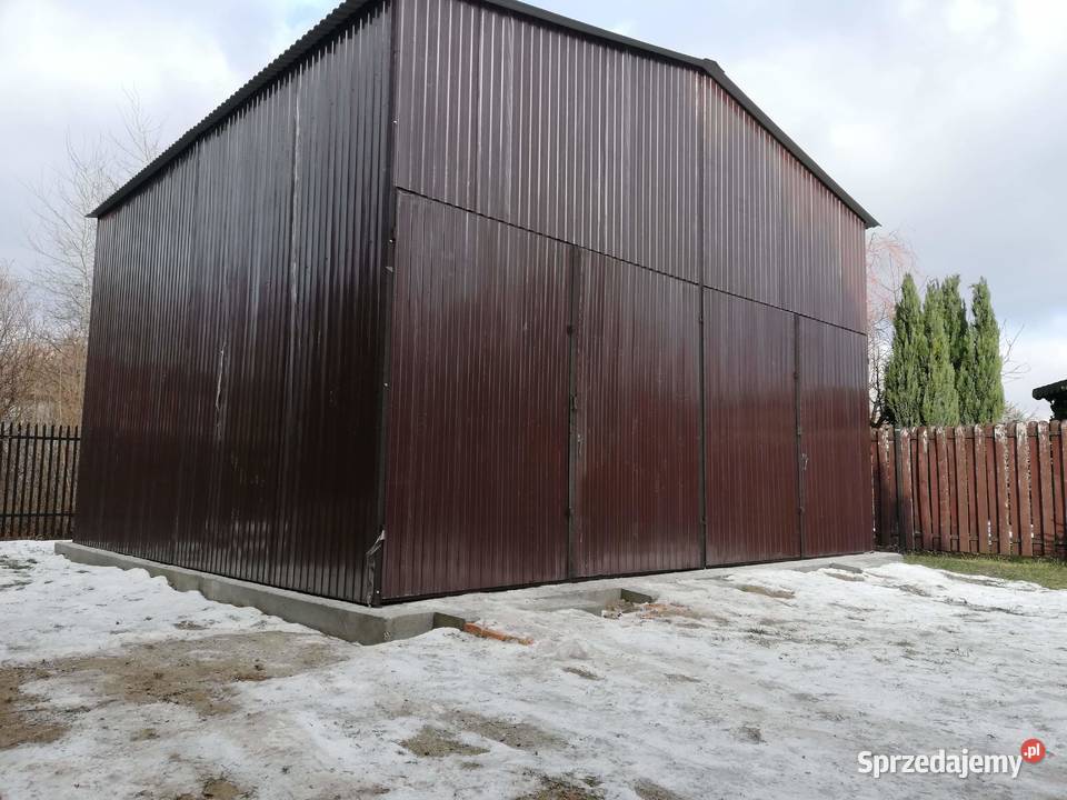 C37 GRAFITOWY Garaż Blaszany Przesuwna Brama Ząbkowice Śląskie