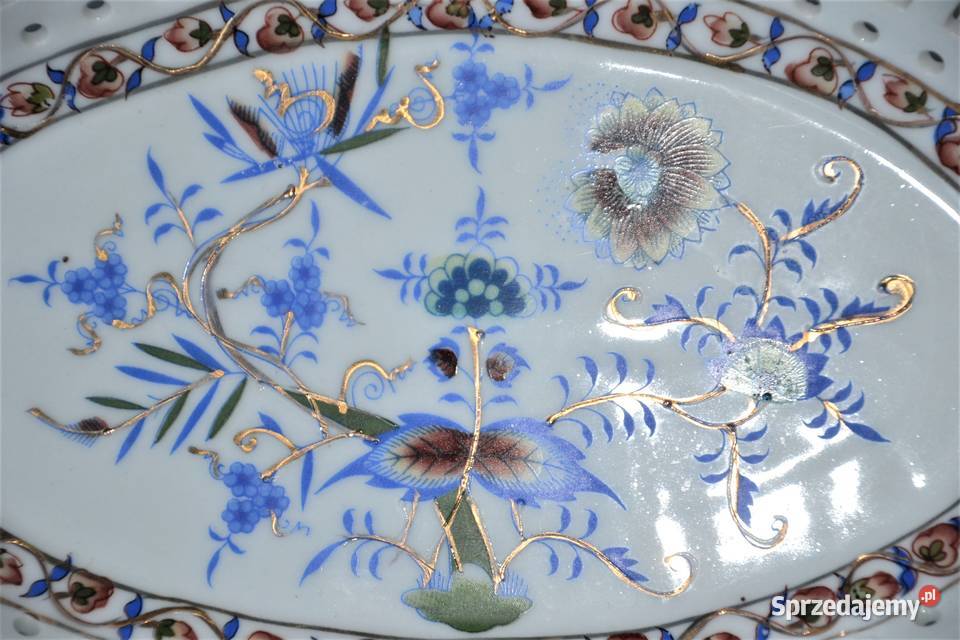 Półmisek porcelanowy koszyk ażurowy wzór Warszawa