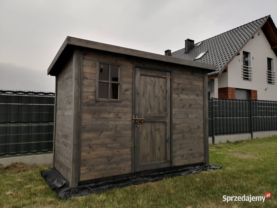 Domek narzędziowy 3 x 15m z dachem prostym Architektura ogrodowa śląskie Kalety