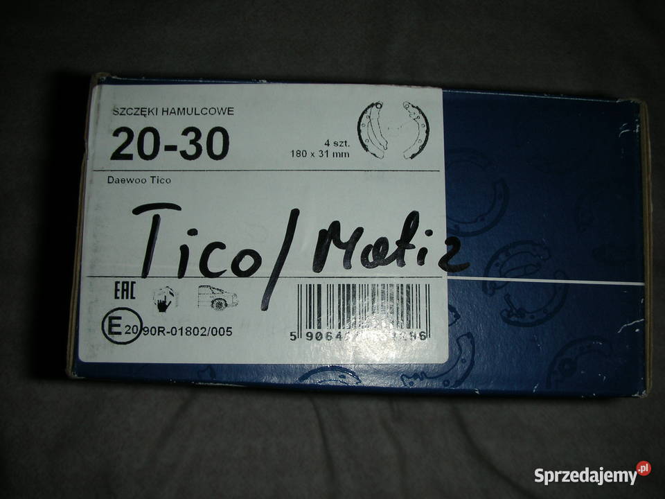 Szczęki hamulcowe Tico Matiz Garwolin sprzedam