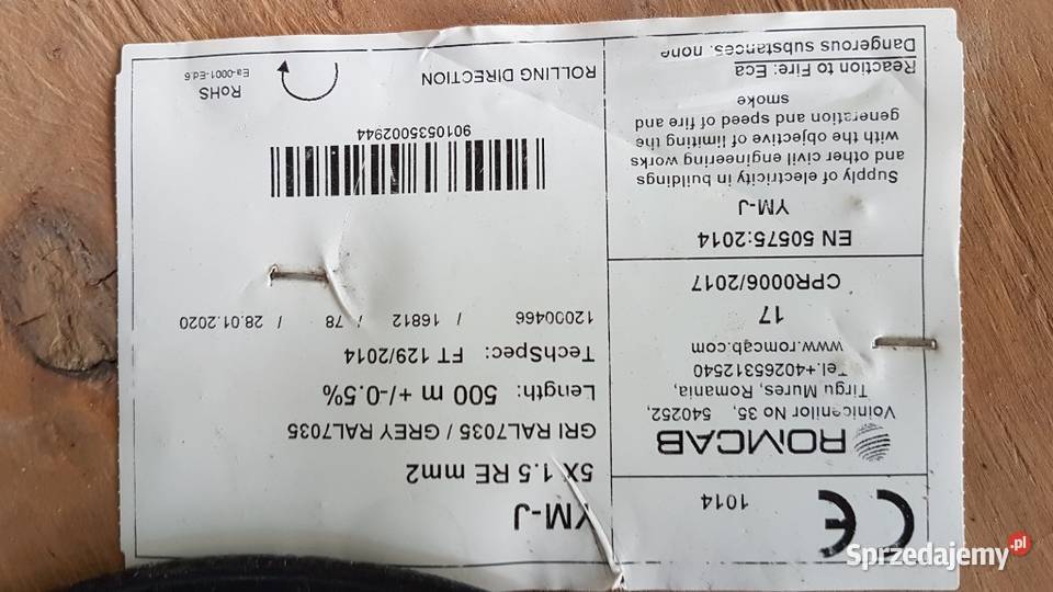 Kabel 3x25 i 5x15 szpule 500metrów Kolbuszowa