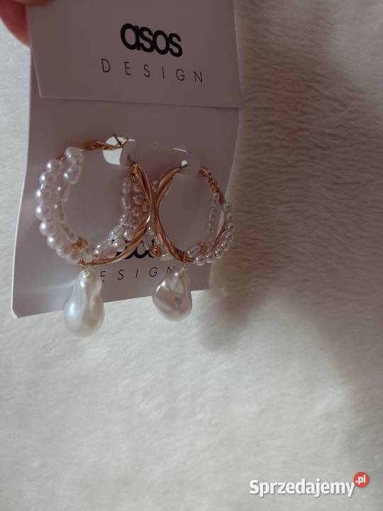 ASOS Bogato zdobione kolczyki ślubne z Londynu małopolskie Kraków