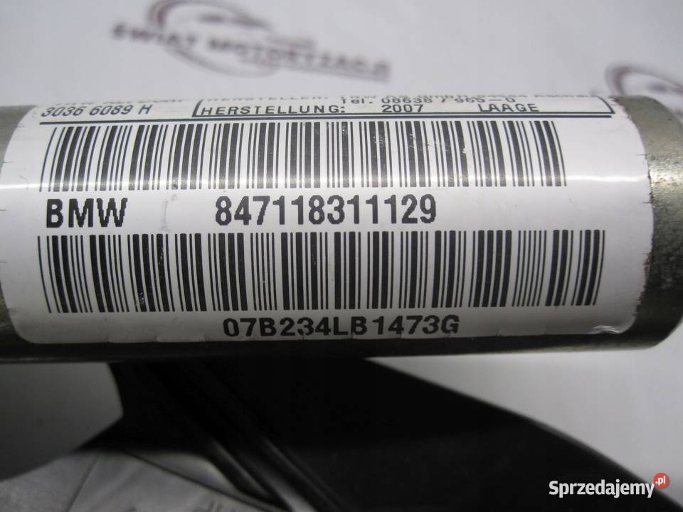 BMW E92 07r AIRBAG kurtyna lewa 847118311129 Wyposażenie wnętrza Kielce