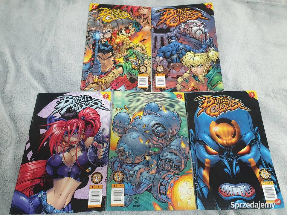 Battle Chasers zestaw 5 komiksów wydanie 1 Rok wydania 2005 pomorskie
