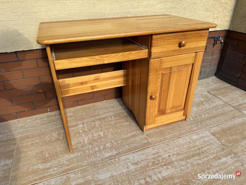 Biurko drewniane sosnowe stolik stół Garwolin