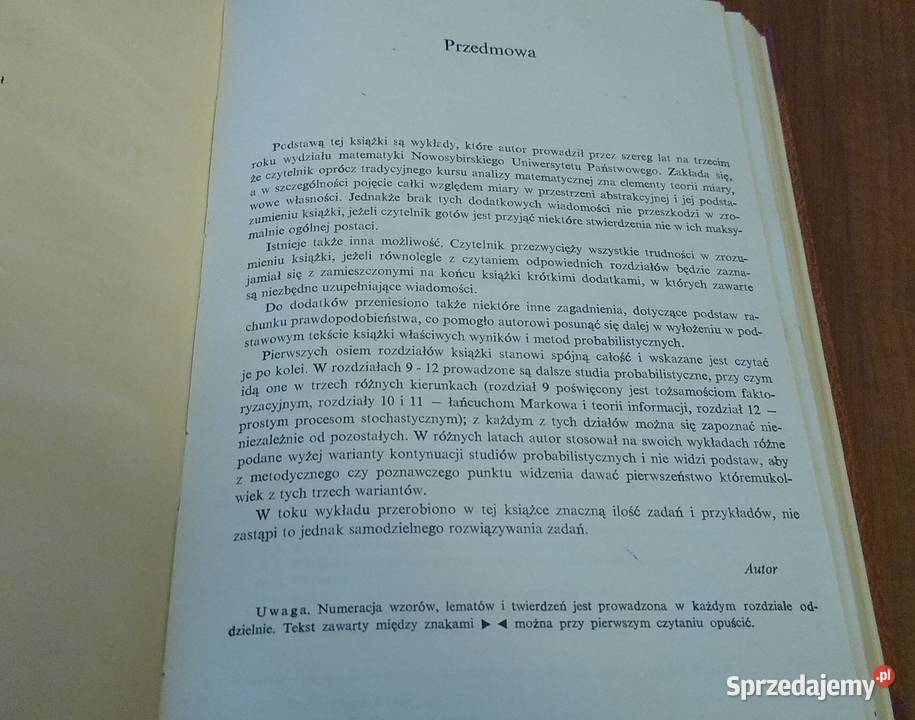 Rachunek prawdopodobieństwa A A Borowkow tł Lech Gdańsk