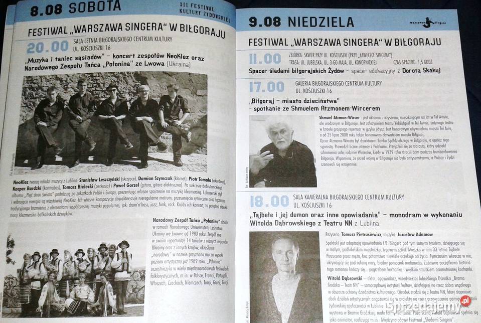 Warszawa Singera 12 Festiwal Kultury Żydowskiej