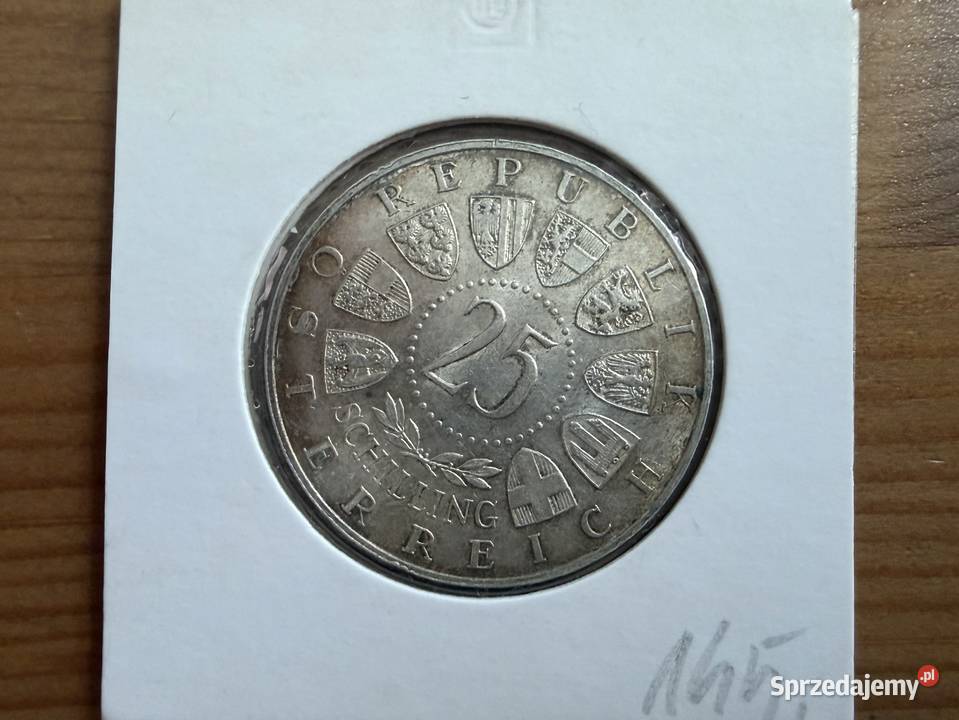 Moneta Austria 25 szylingów Ag 1955 r VII