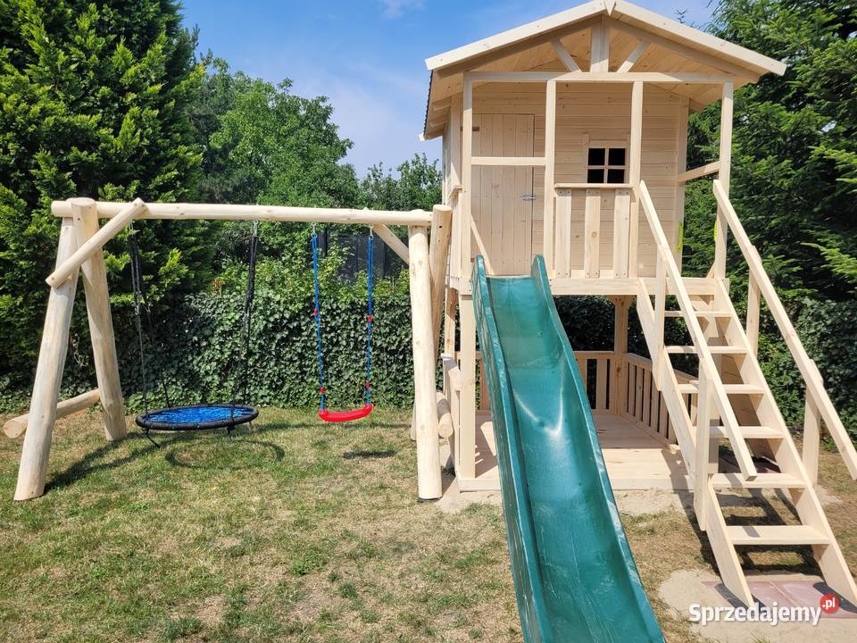 Plac zabaw domek dzieci ślizg huśtawki montaż dolnośląskie sprzedam