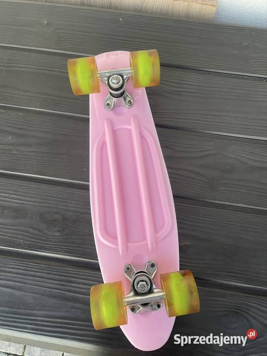 Różowa deskorolka fiszka Penny Board stan Oborniki