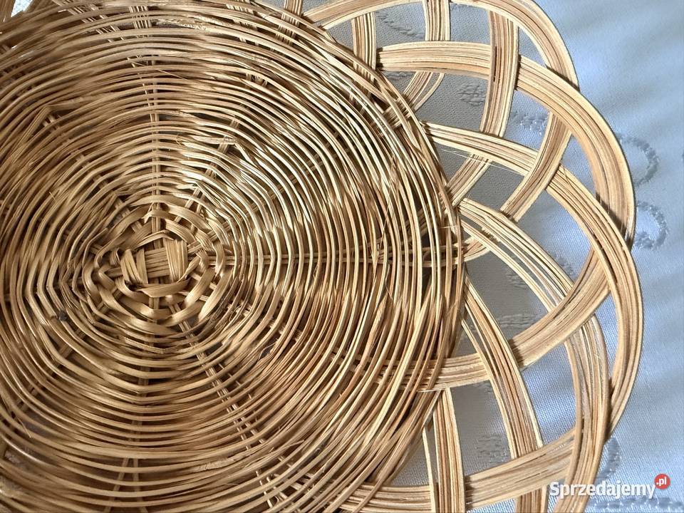 Wiklinowy Koszyk na Pieczywo Ażurowy Dekoracyjny Czerwionka-Leszczyny