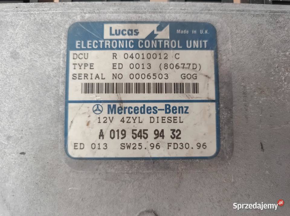 Mercedes W210 22d sterownik silnika Lucas Warszawa