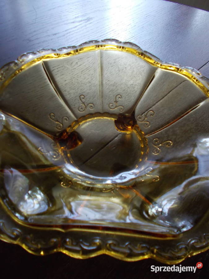 Piękna Misa Salaterka na NóżkachGrube 6kątne Porcelana i szkło Szczecin
