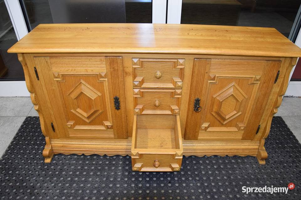 komoda z drewna dębowego nowa