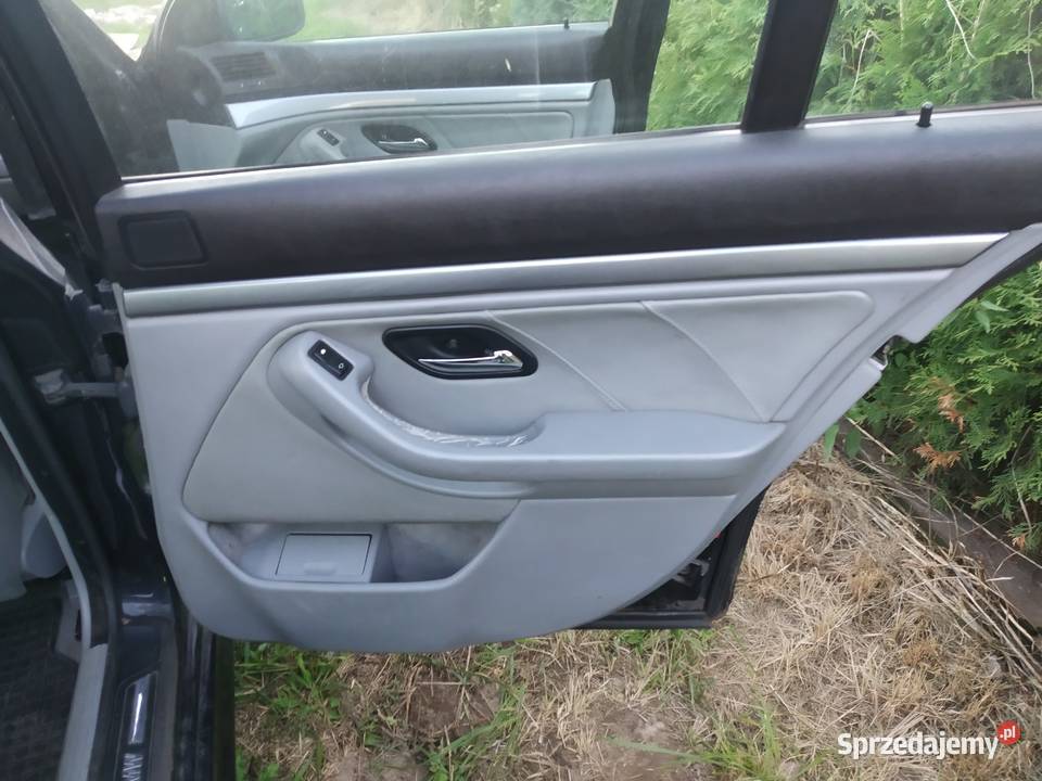 bmw e39 sedan boczki komplet szare skore śląskie