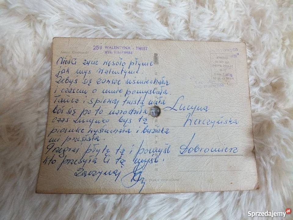 Pocztówka dźwiękowa Walentynka Twist Filipinki Żary