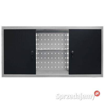 vidaXL Ścienna szafka narzędziowa metalowa szaro Warszawa sprzedam