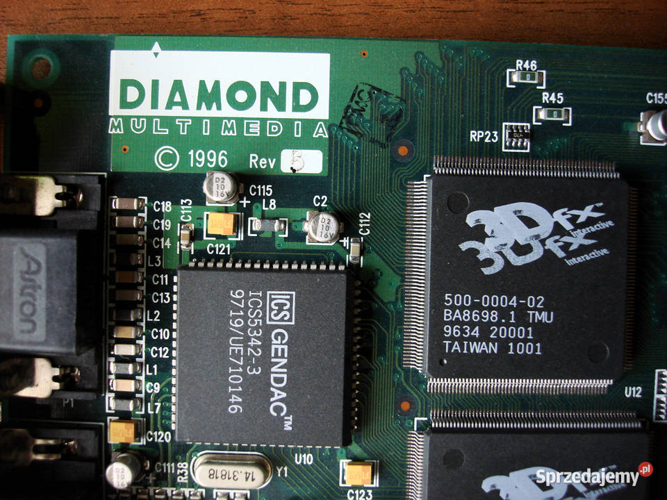 Akcelerator DIAMOND MONSTER 3D 3DFX VOODOO 4MB Kielce sprzedam