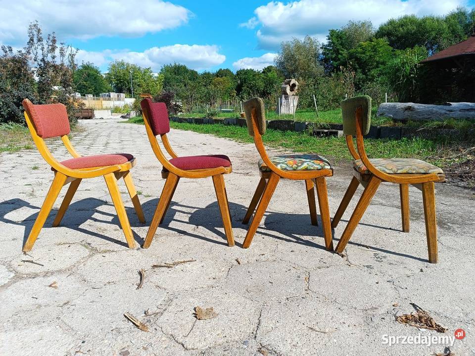 Zestaw krzeseł Skoczek Zakłady Mebli Giętych Krzesła Zielona Góra sprzedam