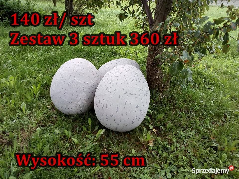 Ozdoba ogrodowa jaja 52 ogromne jajo dinozaura Długołęka-Świerkla