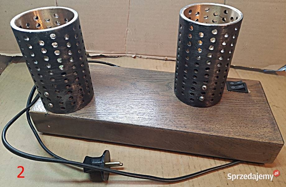 Lampa lampy na stolik 2x E14 projekt kreatywny Ostrów Wielkopolski sprzedam