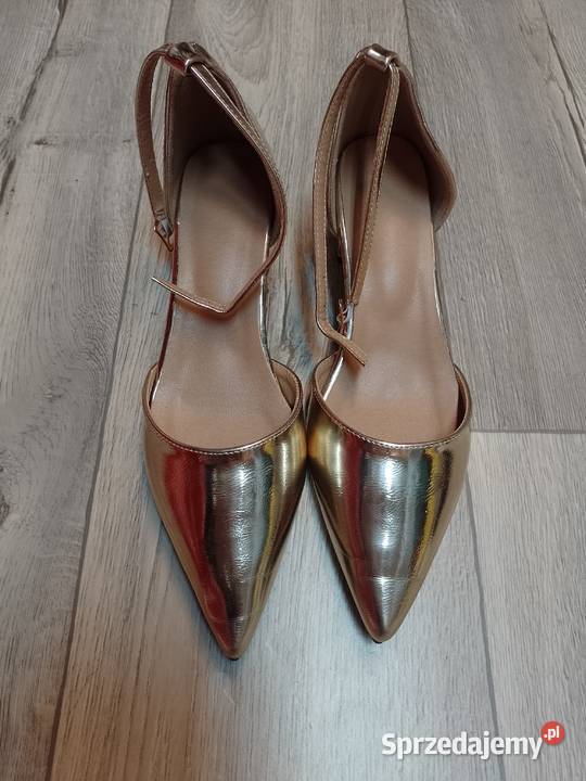 40 Złote czółenka wieczorowe z zapięciem NOWE inna małopolskie Kraków