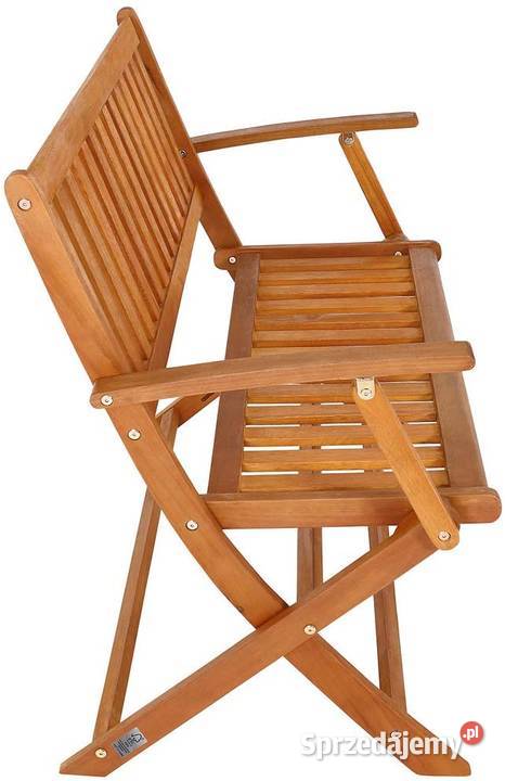 Ławka ogrodowa drewno eukaliptusowe 120 meble Zamość