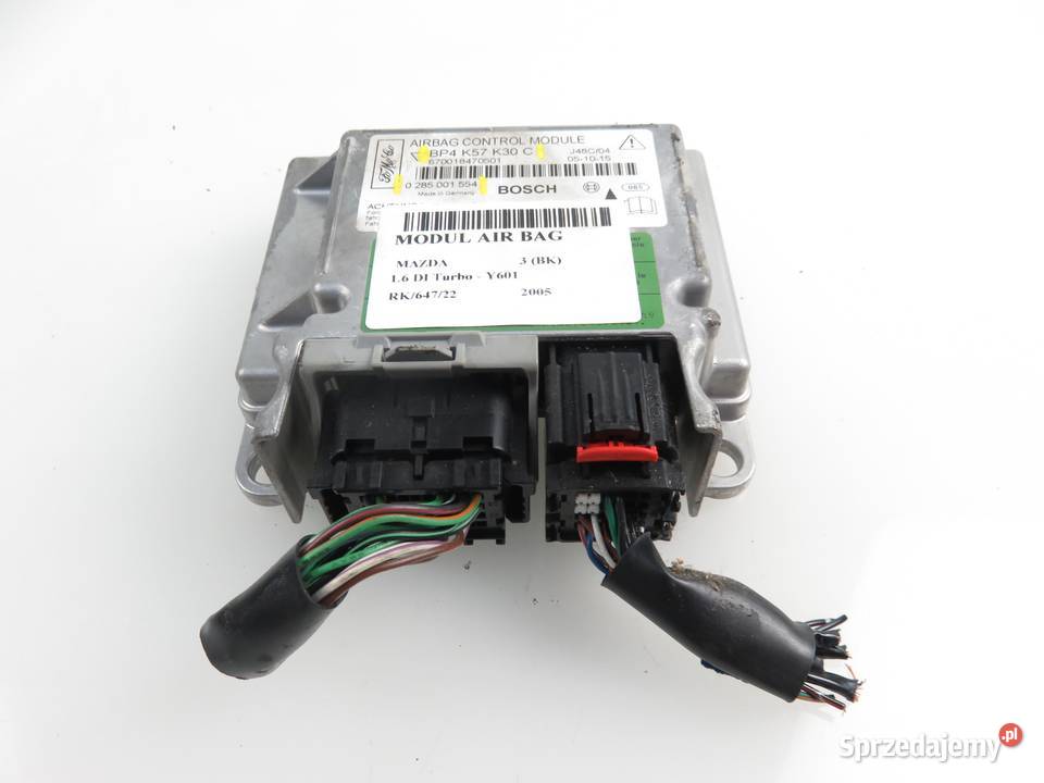 MODUŁ AIRBAG MAZDA 3 BP4K57K30C 0285001554 osobowe małopolskie sprzedam