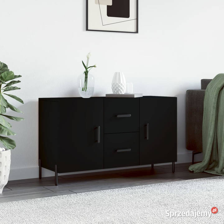 Komoda czarna 100x36x60 materiał drewnopochodny Warszawa