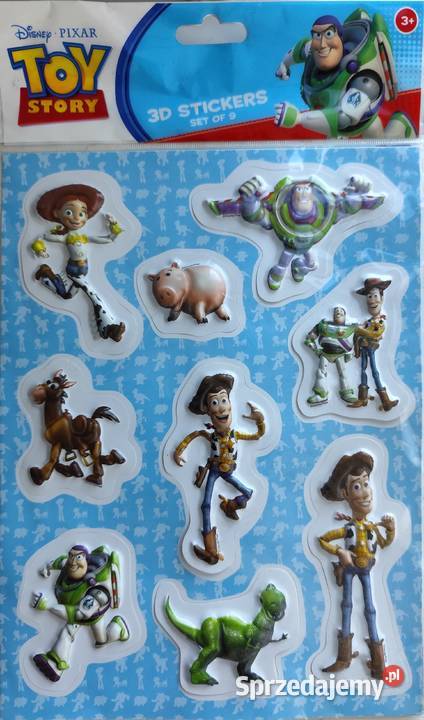 TOY STORY Naklejki 3D 9 Buzz Lightyear Woody mazowieckie Warszawa