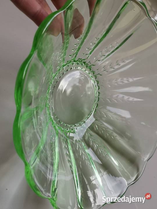 Patera misa zielone szkło Toruń