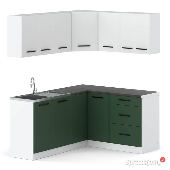 Meble Kuchenne Nowoczesne Narożne Danka Białe Elbląg