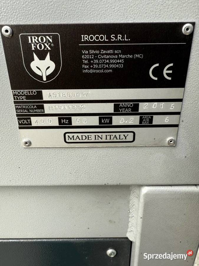 Iron Fox AS1800 K47 CE prasa do klejenia spodów Biznes i Przemysł Łaskarzew