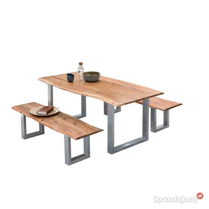 stół lite drewno akacja BRAYDEN 160x85x77 Zamość