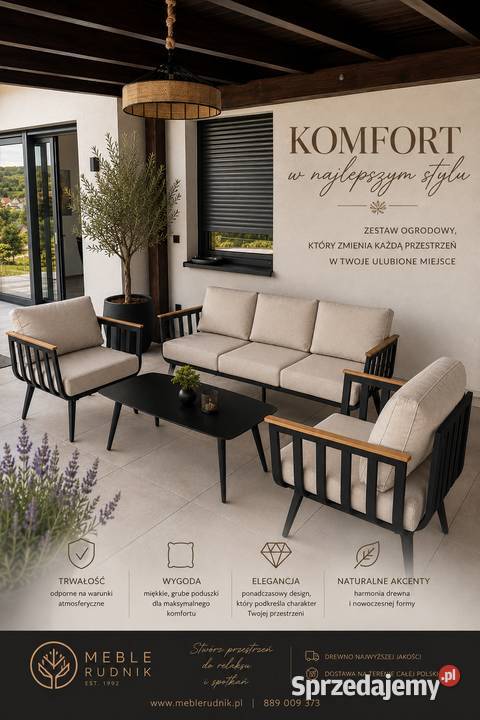 Meble tarasowe aluminiowe Lublin sprzedam