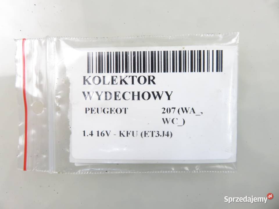 KOLEKTOR WYDECHOWY PEUGEOT 207 14 16V KFU