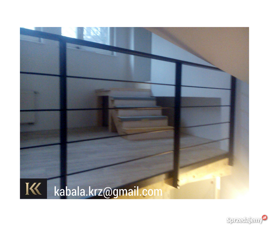 Balustrady ze stali proszkowo malowane czarne małopolskie