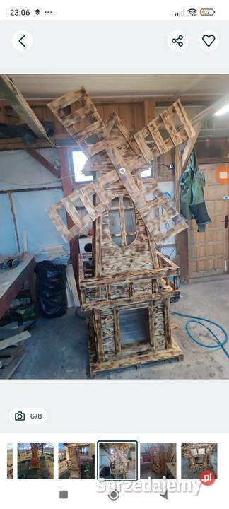 Wiatrak ogrodowy Mokrelipie