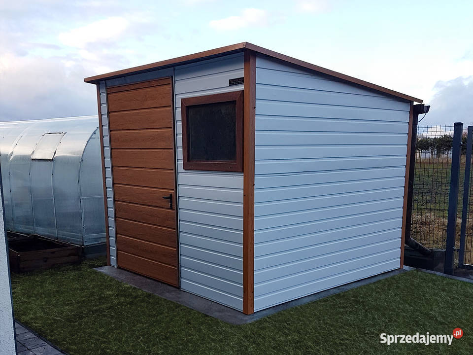 Domek ogrodowy 2525m białyzłoty dąb jasny Nowa Sól