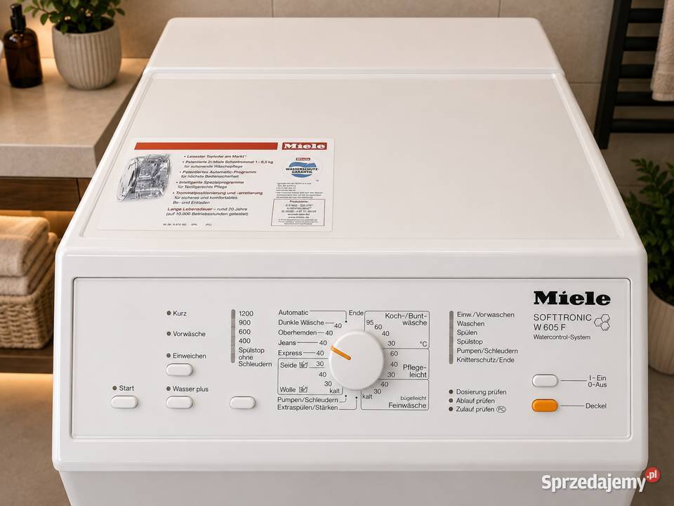 MIELE W 605 F PRALKA ŁADOWANA GÓRY NIEMIECKA Pralki i suszarki Kalety sprzedam
