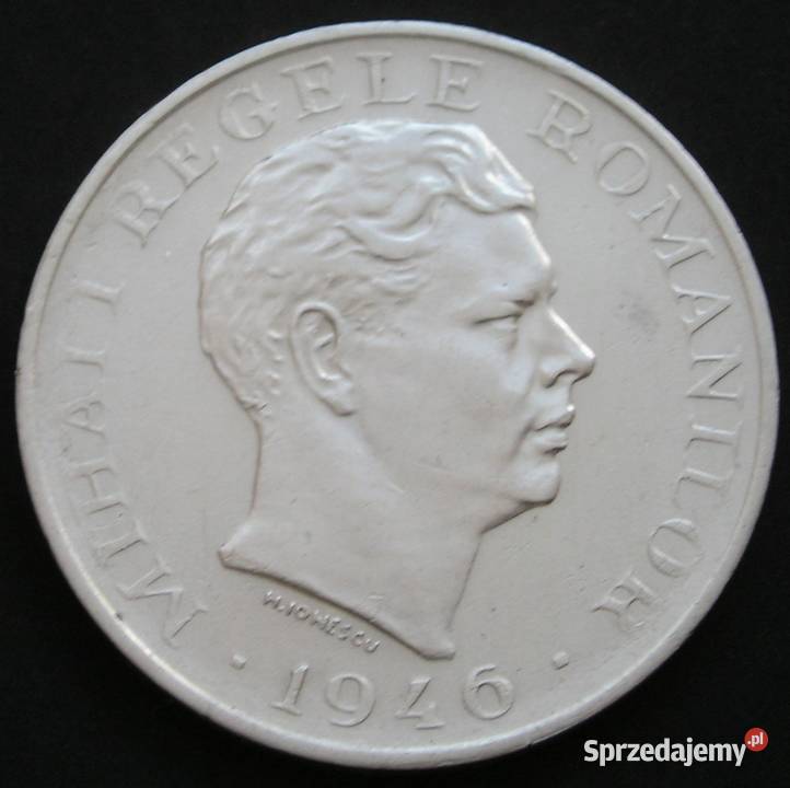 RUMUNIA 100000 LEI 1946 KRÓL MICHAŁ SREBRO łódzkie Łódź
