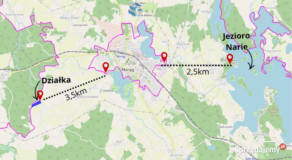 sprzedaży gruntu Jędrychówko 53400m2 Sprzedaż Sprzedaż