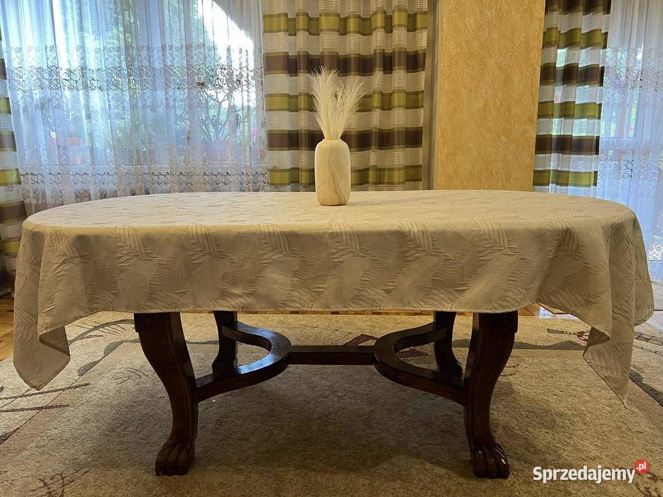 Stół rzeźbiony 100cm Łańcut